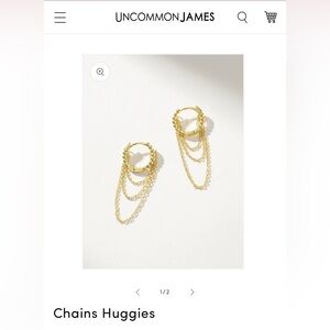 Gold Chain Huggies